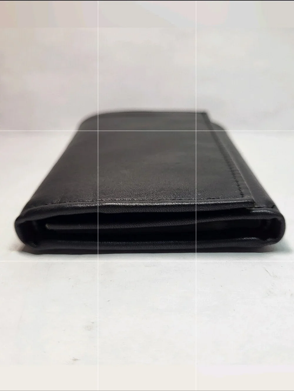 Buxton Black Leather Tri-Fold WALLET Three Fold w/ Insert Style 58980 NEW NOS
